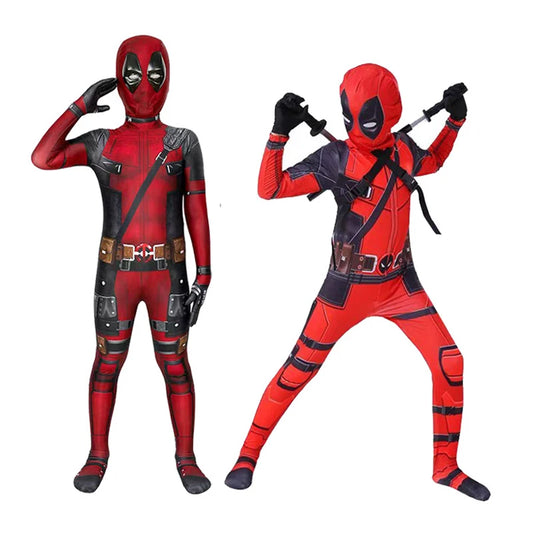 Deadpool 3 Kids Costume – Full Bodysuit Cosplay for Halloween