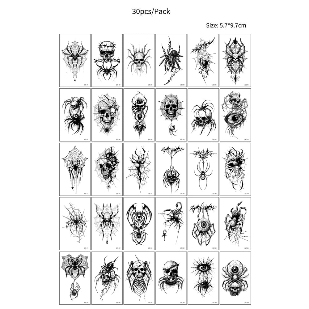 Bleeding Wound Tattoo Stickers (30pcs)