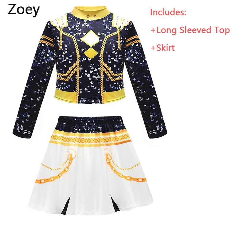 Kids Mira Rumi Zoey Cosplay Costume – Black Stage Outfit for Halloween