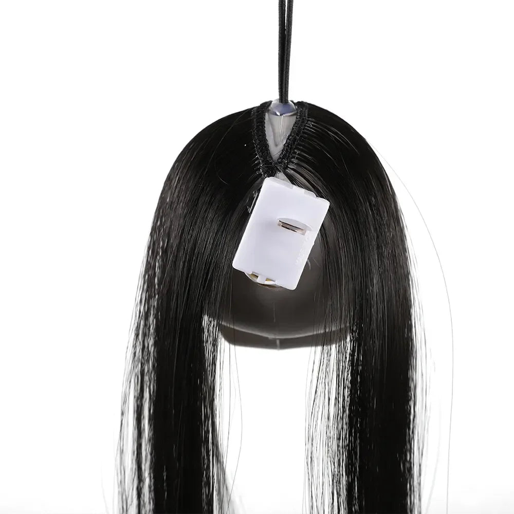 Halloween Hanging Long Hair Ghost Skeleton Pendant LED Light for Party & Haunted House