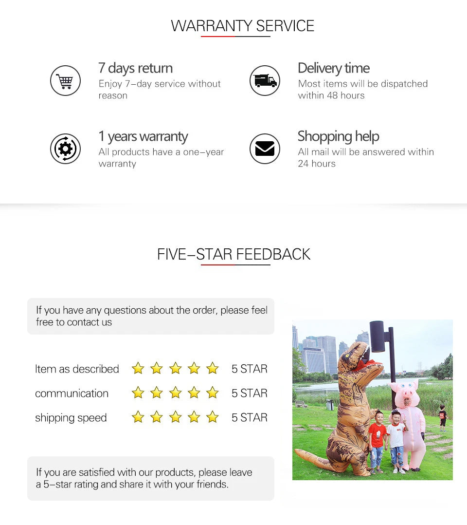 T-Rex Inflatable Costume – Dinosaur Roleplay for Kids & Adults