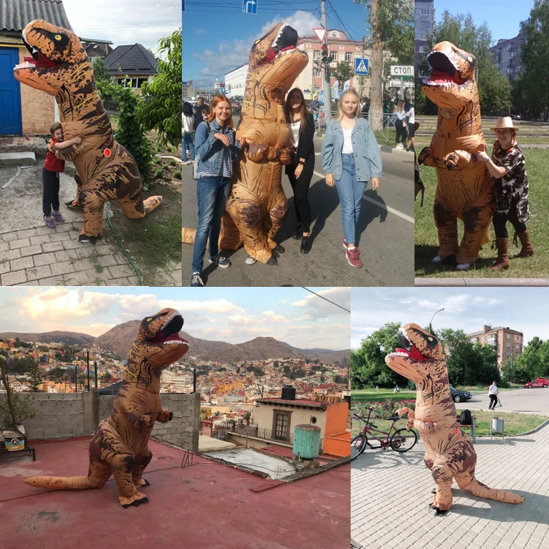 T-Rex Inflatable Costume – Dinosaur Roleplay for Kids & Adults