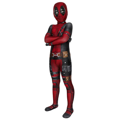 Deadpool 3 Kids Costume – Full Bodysuit Cosplay for Halloween