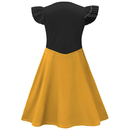 Kids KPop Demon Hunter Cosplay Dress, Cartoon Rumi Costume for Halloween & Xmas Party