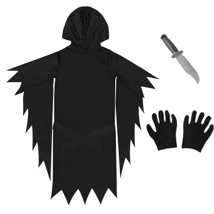 Kids Scream Costume, Halloween Ghostface Outfit for Boys & Teens