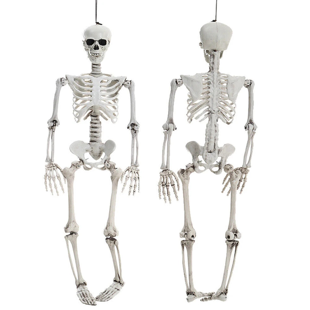 Full Life-Size 90CM Movable Human Skeleton Halloween Hanging Prop