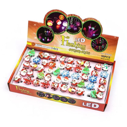 10/20PCS Cute Glowing Halloween Rings & Bracelets for Kids Party Decoration