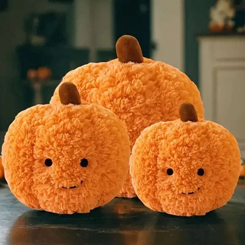 Pumpkin Plush Pillow Halloween Toy Cushion for Home & Party Decoration