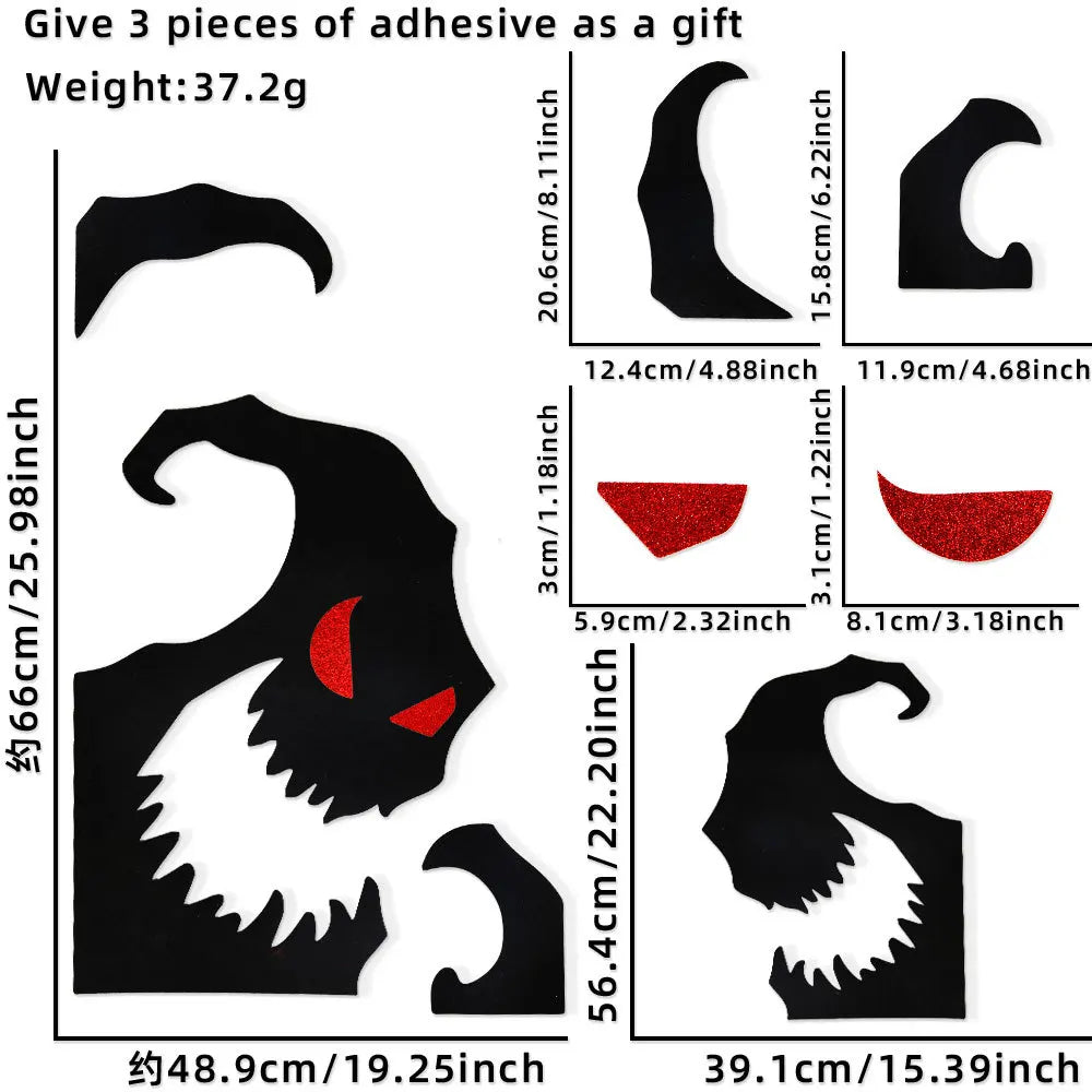 Halloween Door & Window Decoration Stickers
