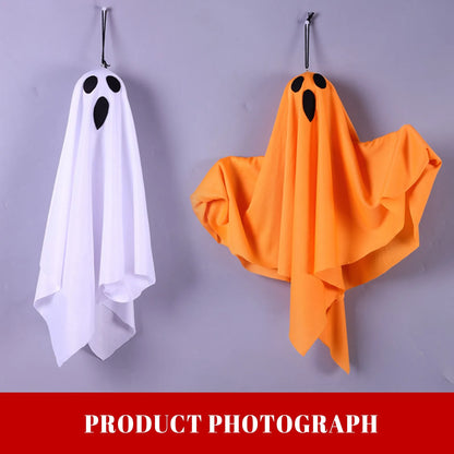 Halloween Light-Up Hanging Ghost Decorations for Tree, Window & Wall (50x40cm)
