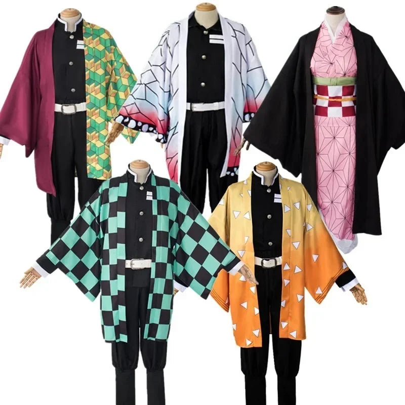 Demon Slayer Kids Costume – Tanjiro, Nezuko & Shinobu Cosplay for Halloween