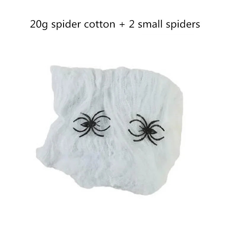 Giant Halloween Black Spider (30/90/150cm) with Web for Home & Haunted House Decor