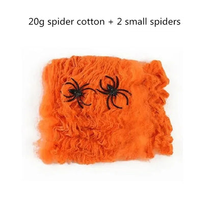 Giant Halloween Black Spider (30/90/150cm) with Web for Home & Haunted House Decor