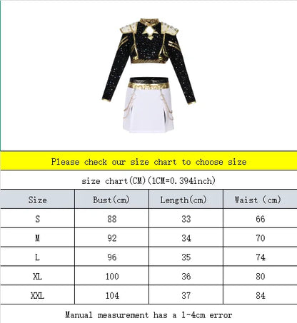 Black Golden Rumi Zoey Mira Cosplay Wig Halloween Costume for Women & Kids