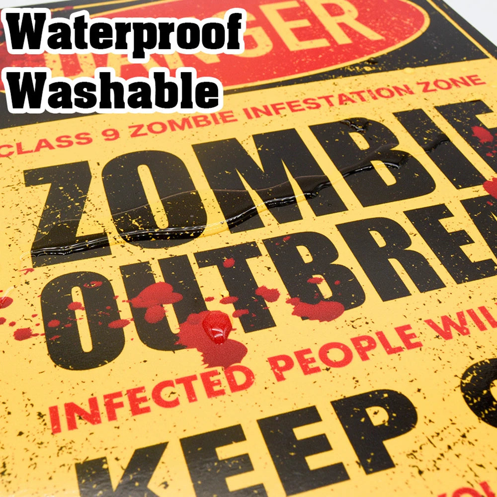 Halloween Horror Wall Stickers – Bloody Toilet & Glass Parody Decor