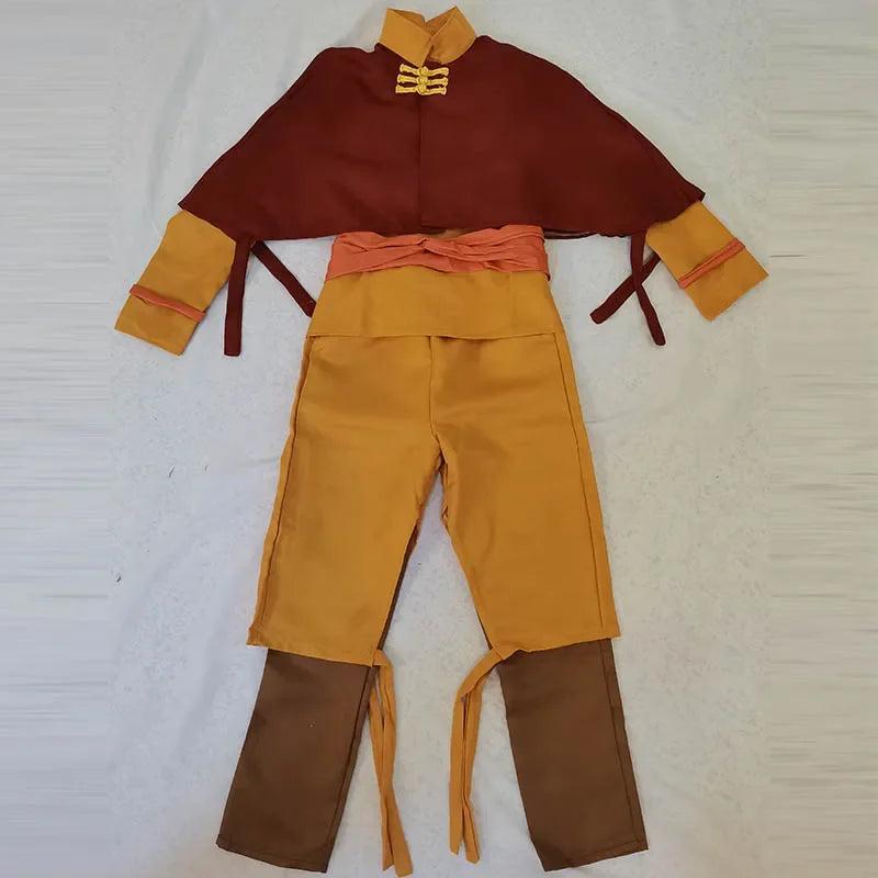 2025 Aang Cosplay Costume, Halloween Anime Con Outfit