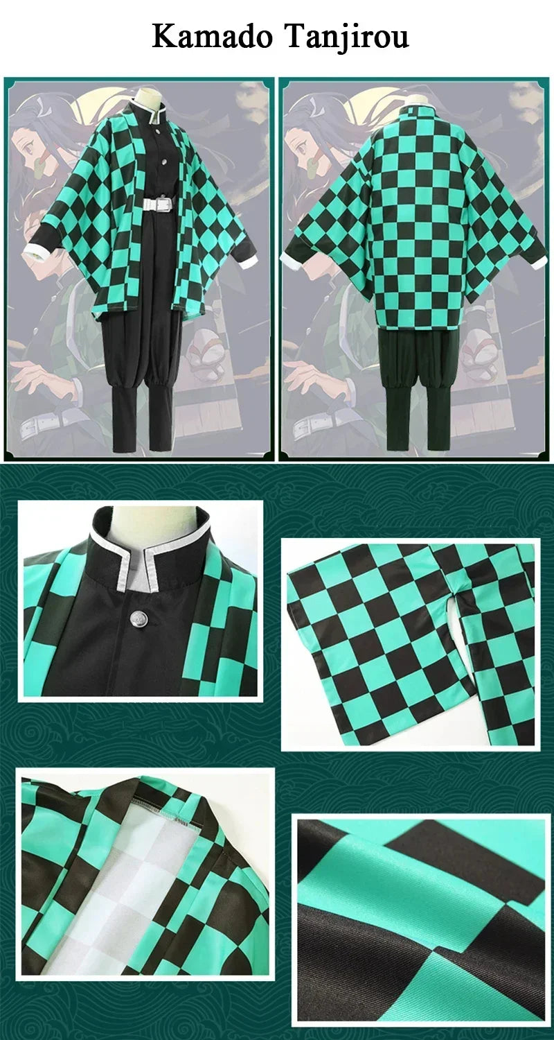 Demon Slayer Kids Costume – Tanjiro, Nezuko & Shinobu Cosplay for Halloween