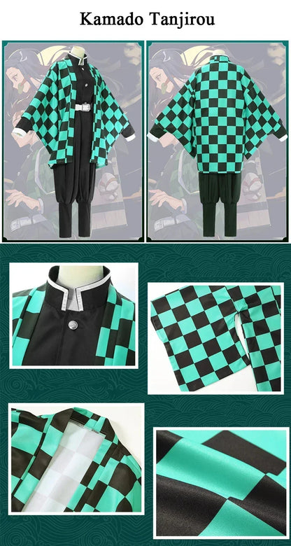 Demon Slayer Kids Costume – Tanjiro, Nezuko & Shinobu Cosplay for Halloween