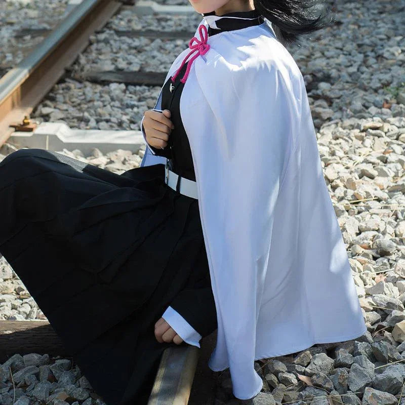 Demon Slayer Kanao Tsuyuri Cosplay Costume, Halloween Party Outfit with Wig