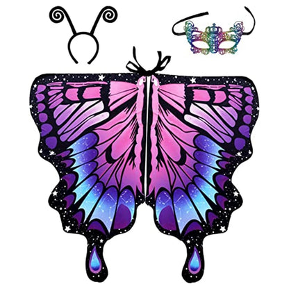Women's Stage Dance Butterfly Wings Cape, Adult Cosplay Party Accessory