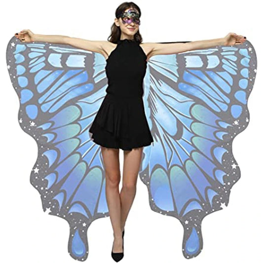 Women's Stage Dance Butterfly Wings Cape, Adult Cosplay Party Accessory