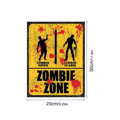 Halloween Horror Wall Stickers – Bloody Toilet & Glass Parody Decor