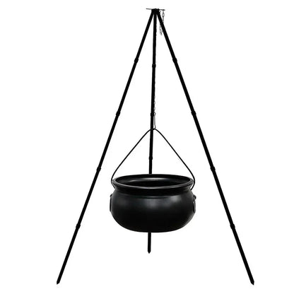 Halloween Witch's Cauldron with Tripod & Lights Candy Bucket Outdoor Party Decor
