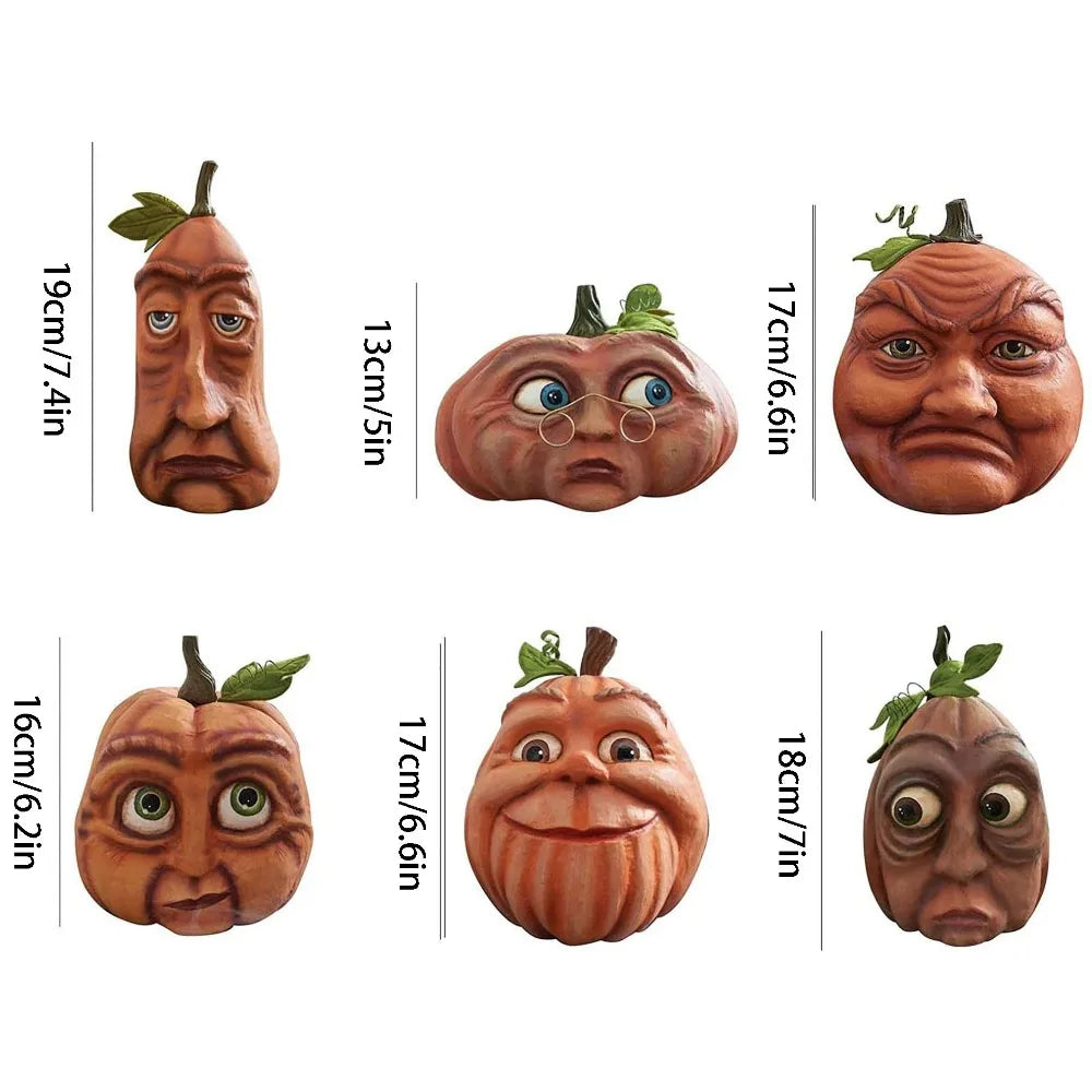 Halloween atmosphere outdoor decoration props Ghost party pumpkin head courtyard venue decoration Indoor garden parts