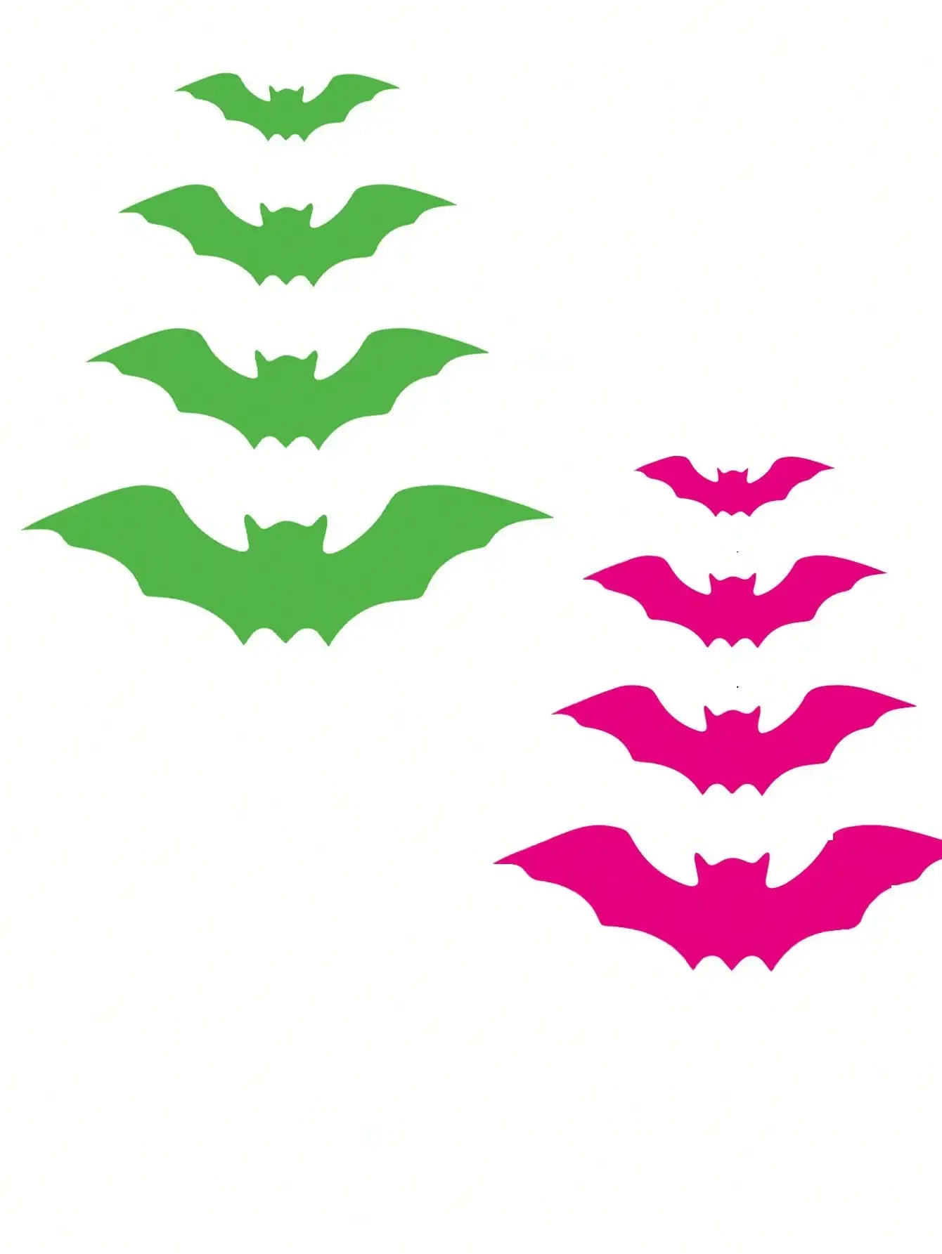 Glow-in-the-Dark Bat Wall Stickers – 16PCS Waterproof Halloween Decor