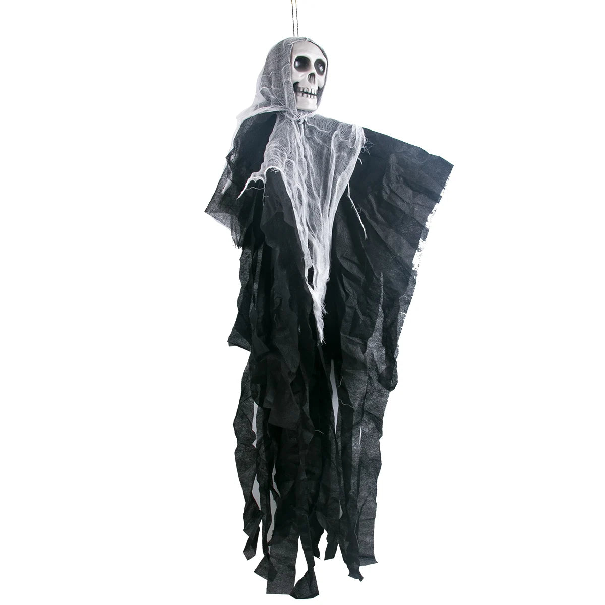 Halloween Skull Gauze Hanging Ghost Pendant Haunted House Bar Decoration Prop