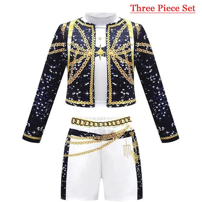 Kids Mira Rumi Zoey Cosplay Costume – Black Stage Outfit for Halloween