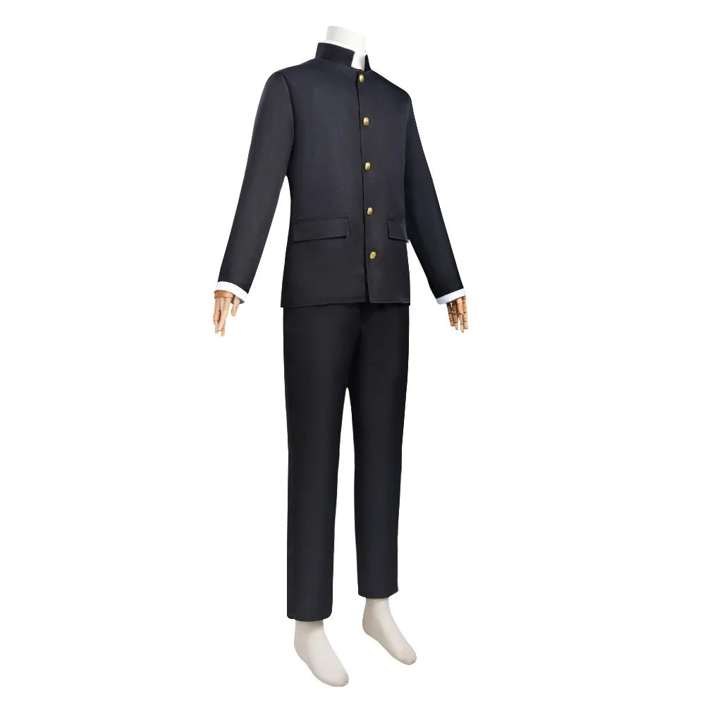 Ken Takakura Cosplay Costume, Black Jacket & Pants, Halloween Party Men’s Uniform