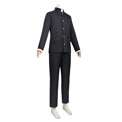 Ken Takakura Cosplay Costume, Black Jacket & Pants, Halloween Party Men’s Uniform