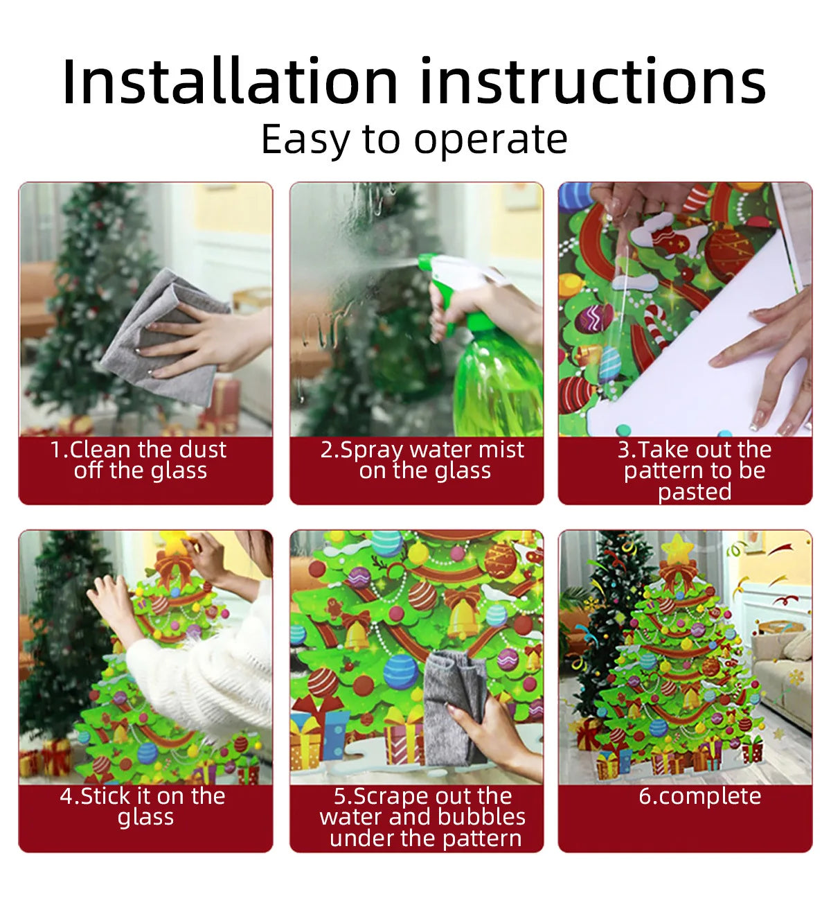 Halloween Spider & Skull Electrostatic Stickers for Party & Window Decor