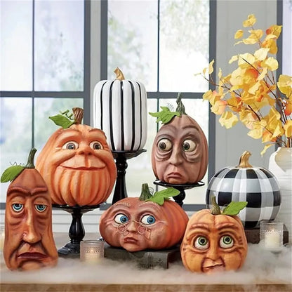 Halloween atmosphere outdoor decoration props Ghost party pumpkin head courtyard venue decoration Indoor garden parts