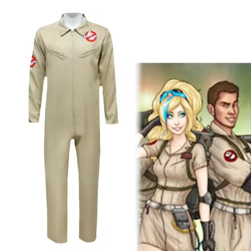 Ghostbusters Cosplay Suit, Halloween Costume with Backpack Prop