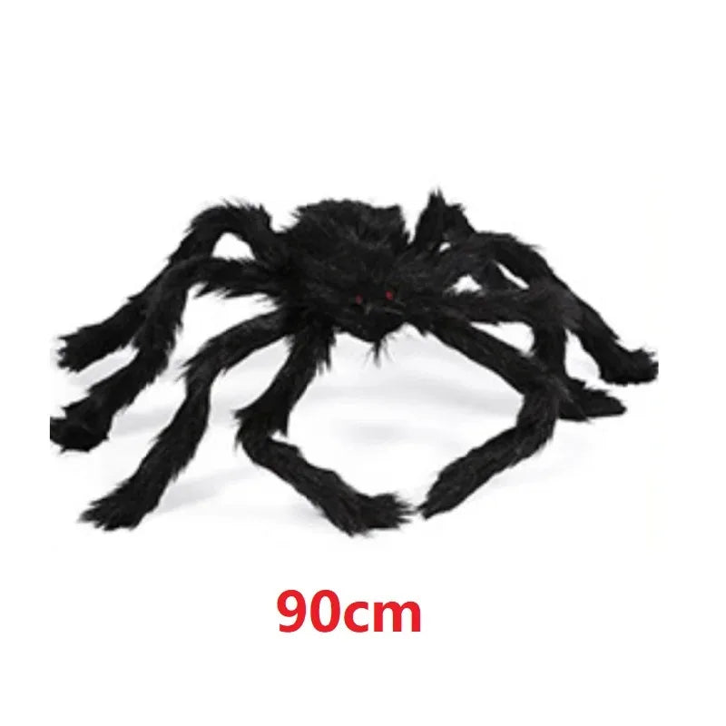 Giant Spider & Huge Web Halloween Decoration for Indoor & Outdoor Haunted Props