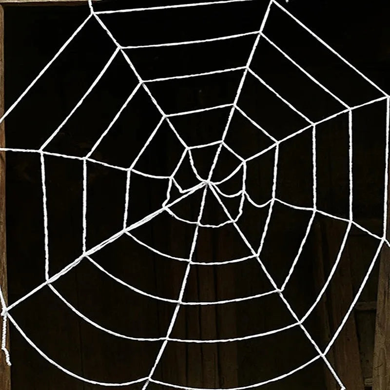 Giant Spider & Huge Web Halloween Decoration for Indoor & Outdoor Haunted Props