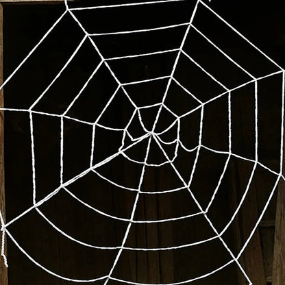 Giant Spider & Huge Web Halloween Decoration for Indoor & Outdoor Haunted Props