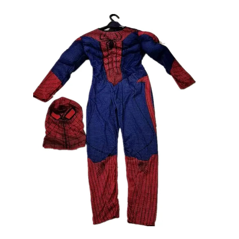 Kids Red Peter Parker Muscle Costume, Halloween Cosplay, Christmas & New Year Gift