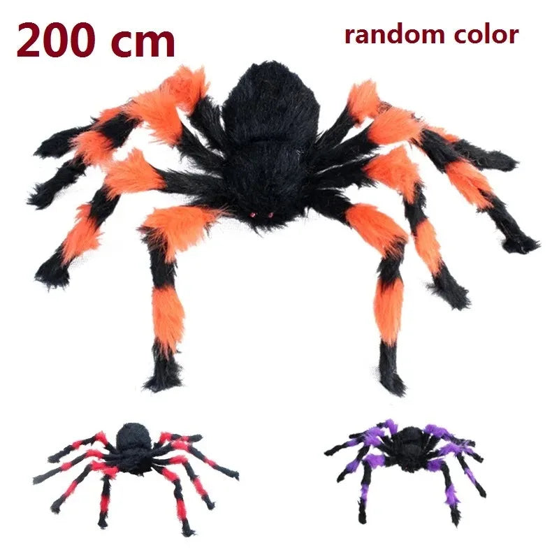 Giant Spider & Huge Web Halloween Decoration for Indoor & Outdoor Haunted Props