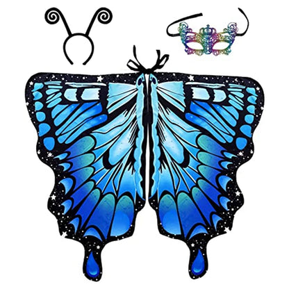 Women's Stage Dance Butterfly Wings Cape, Adult Cosplay Party Accessory