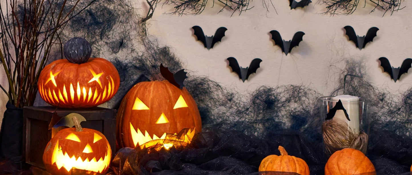 2 Packs Glow-in-the-Dark Halloween Ghosts for Yard & Home Decoration