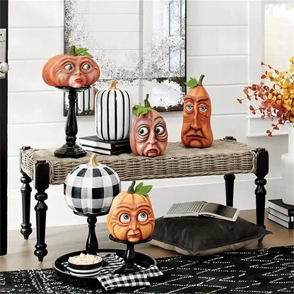 Halloween Atmosphere Outdoor Decoration Props Ghost Party Mutated Pumpkin Head Courtyard Decorationindoor Garden Accessories