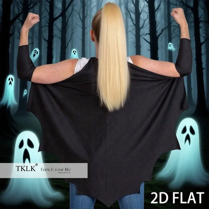 Halloween Bat Costume for Adults – Wing Cape, Eye Mask & Hair Clips