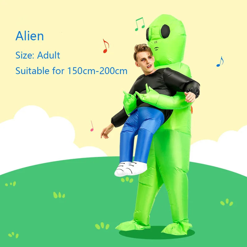 ET-Aliens Inflatable Costume – Scary Monster Cosplay for Adults & Kids