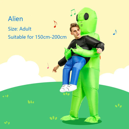 ET-Aliens Inflatable Costume – Scary Monster Cosplay for Adults & Kids