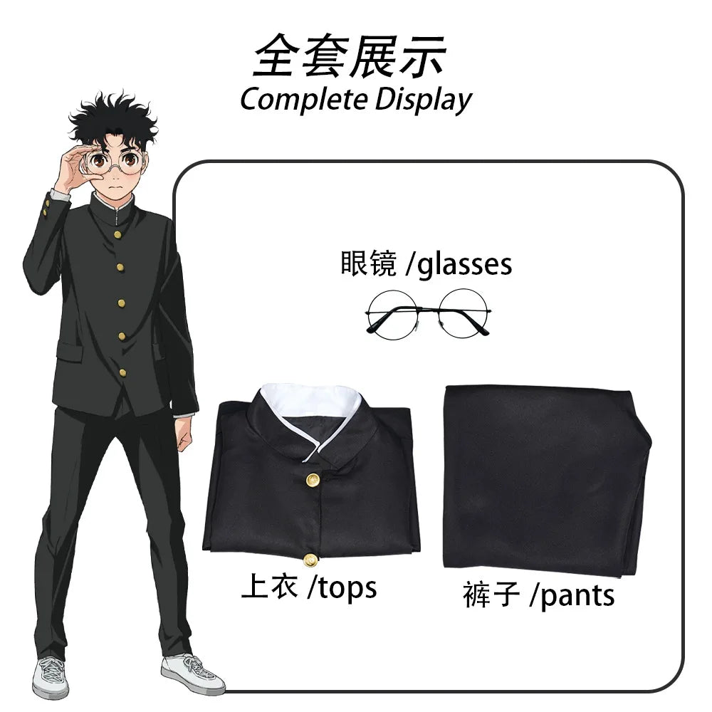 Ken Takakura Cosplay Costume, Black Jacket & Pants, Halloween Party Men’s Uniform