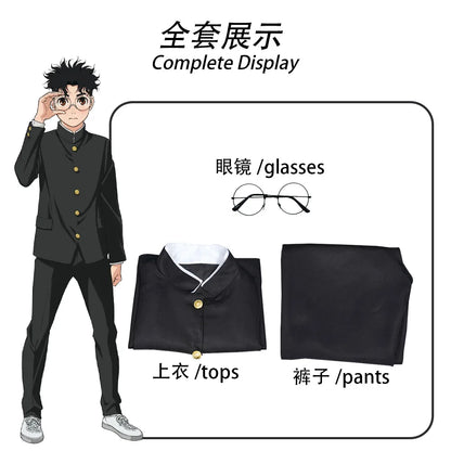 Ken Takakura Cosplay Costume, Black Jacket & Pants, Halloween Party Men’s Uniform