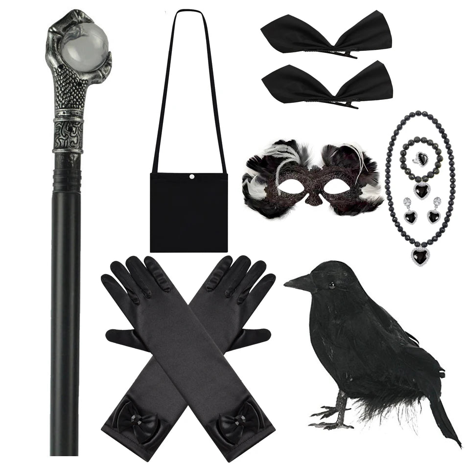 Maleficent Girls Halloween Cosplay Dress – Handmade Tulle Luxury Gown